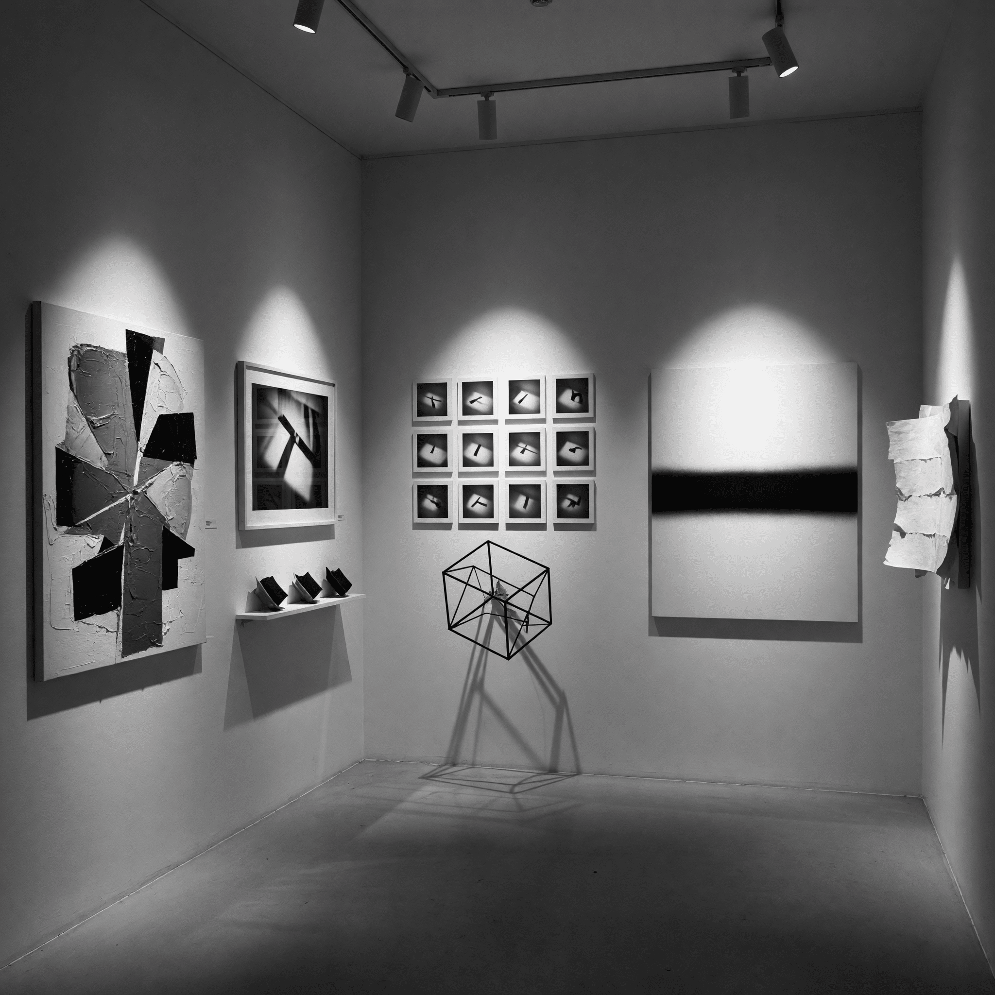 Fotografía artística de paisaje urbano en blanco y negro